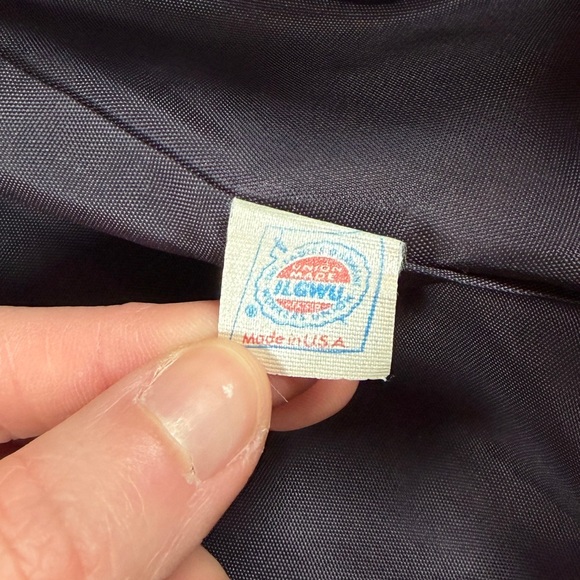 Vintage Alorna Purple Grey Plaid Long Wool Coat Women’s L/XL Union Made in USA - Picture 7 of 11